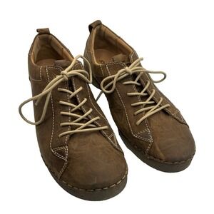 Josef Seibel Fergy 56 Leather Laceup Oxford Gorpcore Comfort Size 41 brown